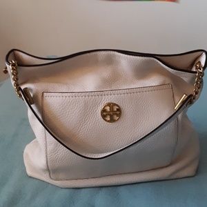 Cream Tory Burch bag